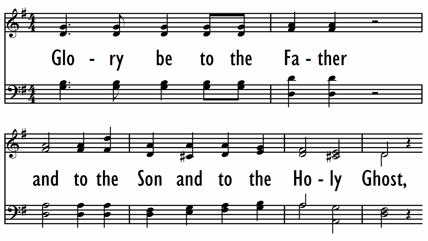 GLORY BE TO THE FATHER-ppt