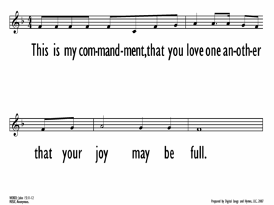 THIS IS MY COMMANDMENT - Lead Line-ppt