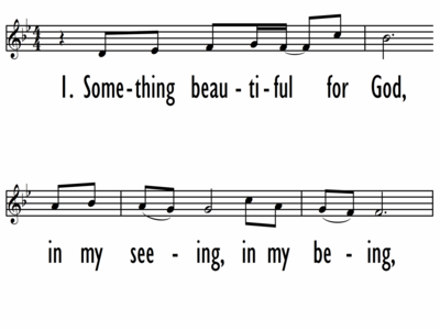 SOMETHING BEAUTIFUL FOR GOD - Lead Line-ppt