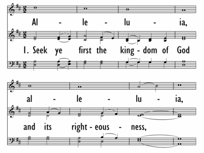 SEEK YE FIRST THE KINGDOM OF GOD - With Descant-ppt