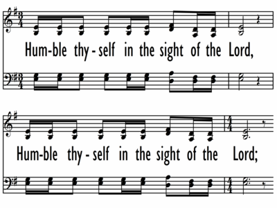 HUMBLE THYSELF IN THE SIGHT OF THE LORD-ppt