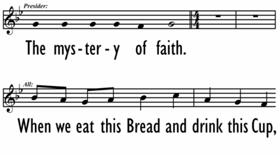 MASS OF CREATION - MEMORIAL ACCLAMATION B - Lead Line-ppt
