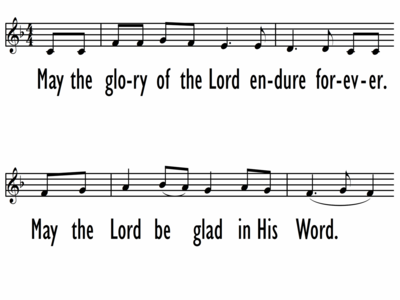 MAY THE GLORY OF THE LORD - Lead Line-ppt