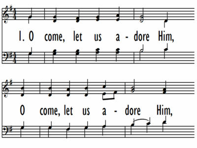 O COME, LET US ADORE HIM-ppt