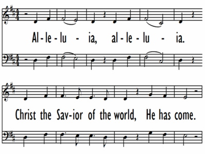 A CHRISTMAS ALLELUIA - (one changed lyric)-ppt