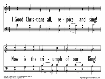 GOOD CHRISTIANS ALL, REJOICE AND SING-ppt