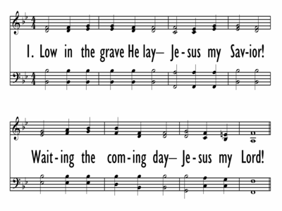 LOW IN THE GRAVE CHRIST LAY-ppt
