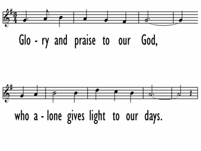 GLORY AND PRAISE TO OUR GOD - Lead Line-ppt
