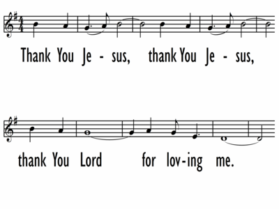 THANK YOU JESUS - Lead Line | Digital Songs & Hymns