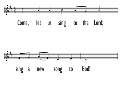 SING A NEW SONG TO GOD - Lead Line-ppt
