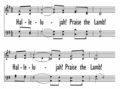 HALLELUJAH! PRAISE THE LAMB! - Chorus only-ppt