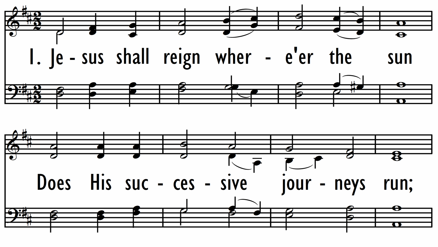JESUS SHALL REIGN - with descant-ppt