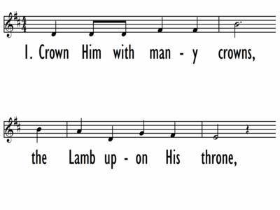 CROWN HIM WITH MANY CROWNS - Lead Line-ppt