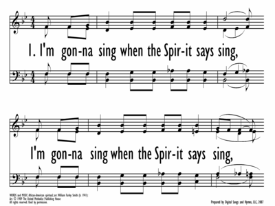 I'M GONNA SING WHEN THE SPIRIT SAYS SING-ppt