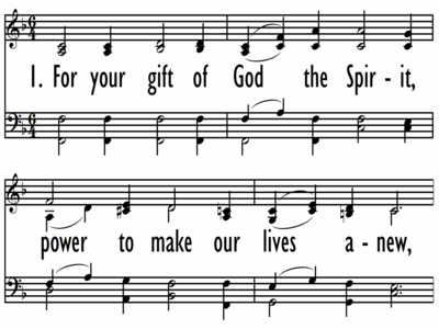 FOR YOUR GIFT OF GOD THE SPIRIT-ppt
