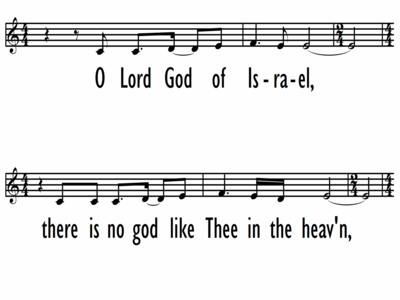 OH LORD GOD OF ISRAEL - Lead Line-ppt