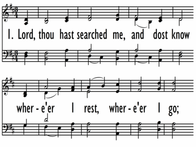 LORD, THOU HAST SEARCHED ME-ppt