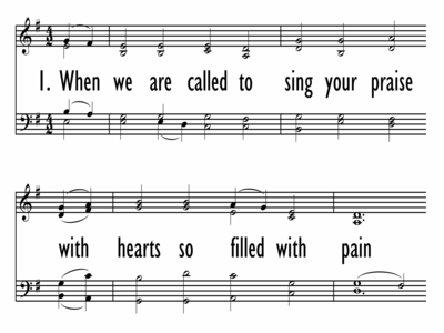 WHEN WE ARE CALLED TO SING YOUR PRAISE-ppt