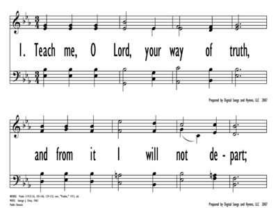 TEACH ME, O LORD, YOUR WAY OF TRUTH-ppt