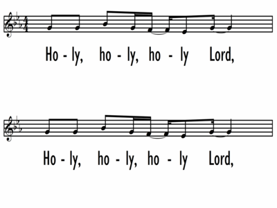 COMMUNION SETTING - HOLY, HOLY, HOLY - Lead Line-ppt
