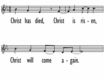 COMMUNION SETTING - CHRIST HAS DIED - Lead Line-ppt