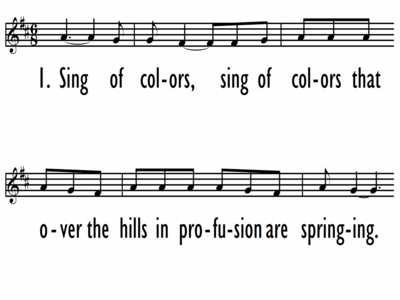 SING OF COLORS - Lead Line-ppt