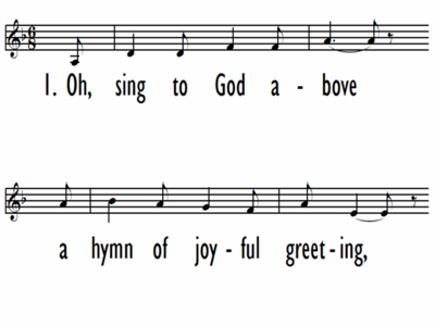 OH, SING TO GOD ABOVE - Lead Line-ppt