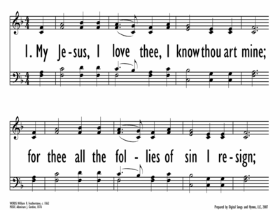 MY JESUS, I LOVE THEE-ppt