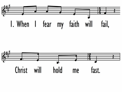 HE WILL HOLD ME FAST - Lead Line-ppt
