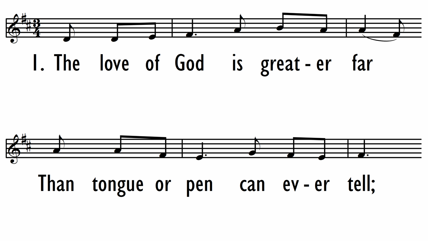 THE LOVE OF GOD - Lead LIne-ppt