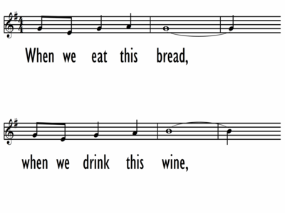 REVEALED THROUGH BREAD AND WINE - Lead Line-ppt