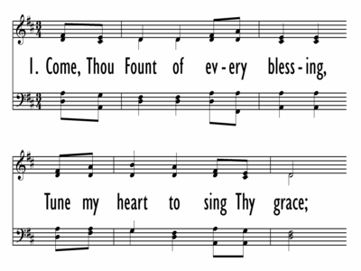 COME, THOU FOUNT OF EVERY BLESSING - Includes Optional Ending-ppt
