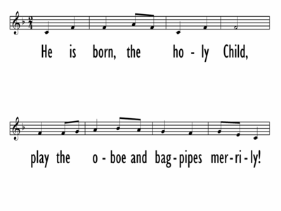 HE IS BORN - Lead Line-ppt