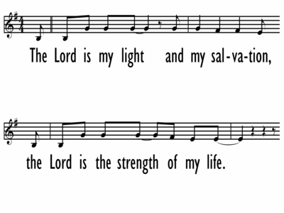 THE LORD IS MY LIGHT - Lead Line-ppt