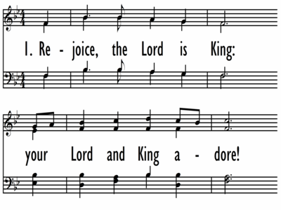 REJOICE, THE LORD IS KING-ppt