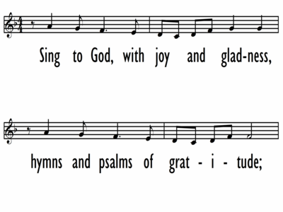 SING TO GOD, WITH JOY AND GLADNESS - Lead Line-ppt