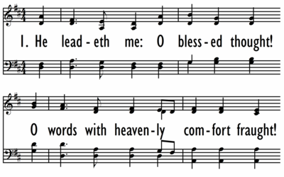 HE LEADETH ME with descant-ppt