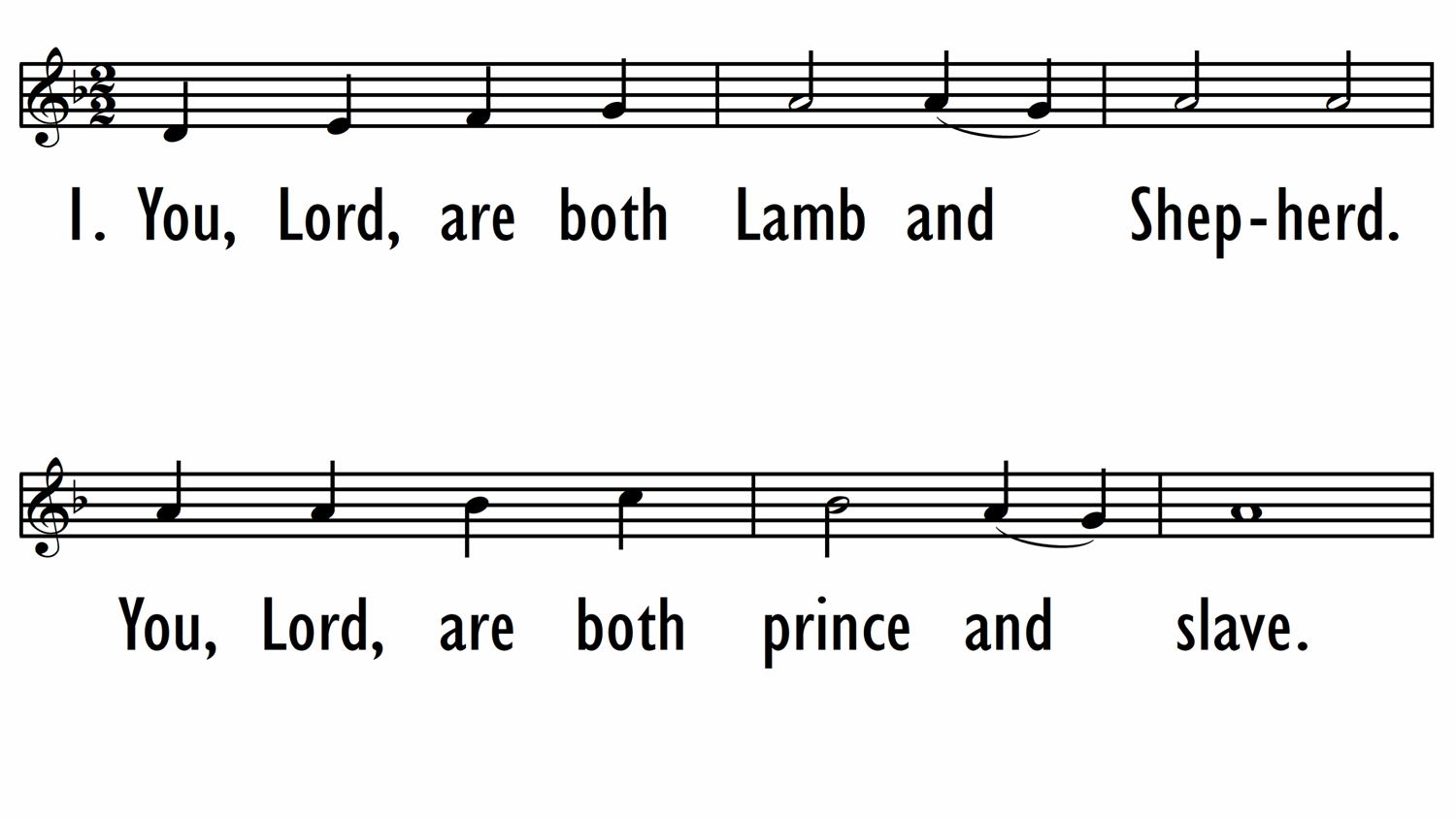 YOU, LORD, ARE BOTH LAMB AND SHEPHERD-ppt