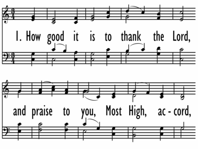 HOW GOOD IT IS TO THANK THE LORD-ppt