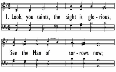 LOOK, YOU SAINTS! THE SIGHT IS GLORIOUS-ppt