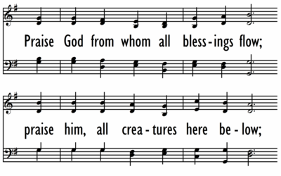 praise god from whom all blessings flow lyrics methodist