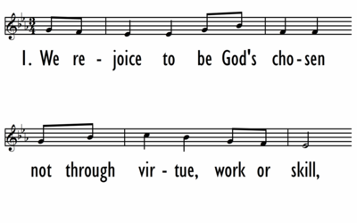 WE REJOICE TO BE GOD'S CHOSEN - Lead Line | Digital Songs & Hymns