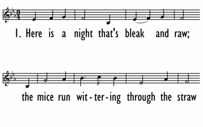 HERE IS A NIGHT THAT'S BLEAK AND RAW - Lead Line-ppt