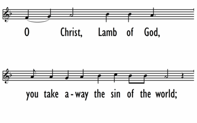 O CHRIST, LAMB OF GOD - Lead Line-ppt