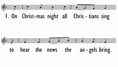 ON CHRISTMAS NIGHT - Lead Line-ppt