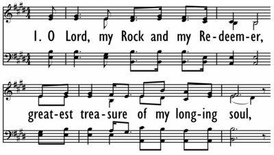 O LORD, MY ROCK AND MY REDEEMER-ppt
