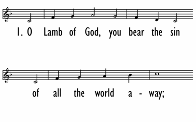 HOLY COMMUNION -  Setting 10 - Lamb of God - Lead Line-ppt