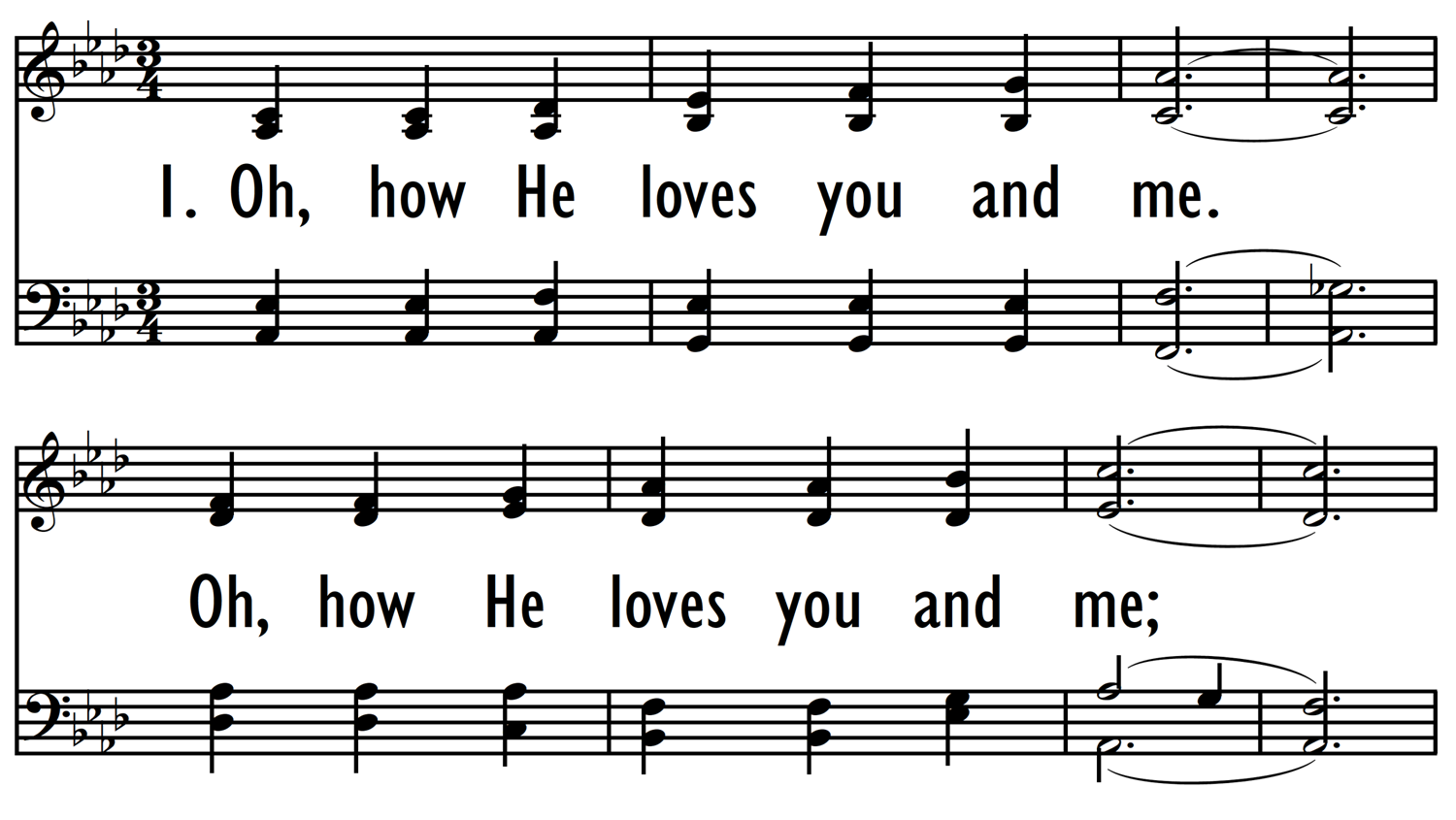 OH, HOW HE LOVES YOU AND ME