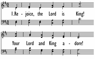 REJOICE, THE LORD IS KING! (Key of D)-ppt
