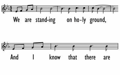 HOLY GROUND (We are standing on) - Lead Line-ppt
